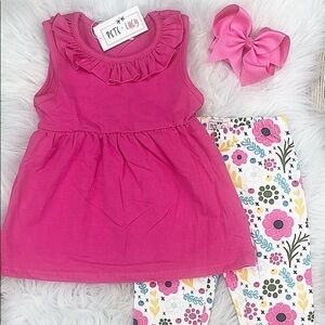 Pete + Lucy Pink Floral Matching Set
